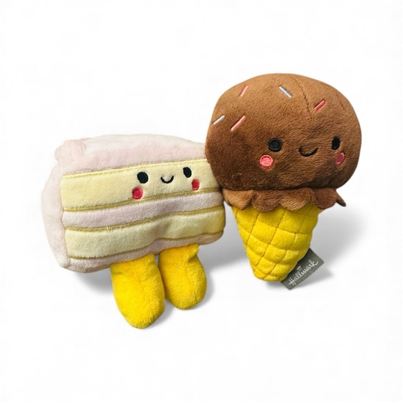 Hallmark Better Together Magnetic Duo Food Pairs Cute Plush Stuffed Toys - Picture 5 of 13